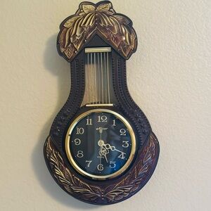 Vintage Majak Wall Clock – Harp Shape – Electromechanical